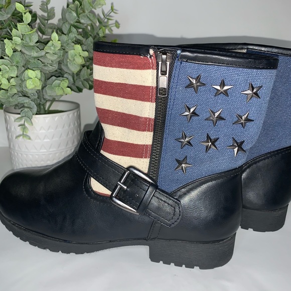Rue21 American Flag Ankle Boots - Picture 2 of 9